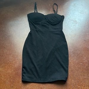 Haute Monde Black Bodycon Bustier LBD